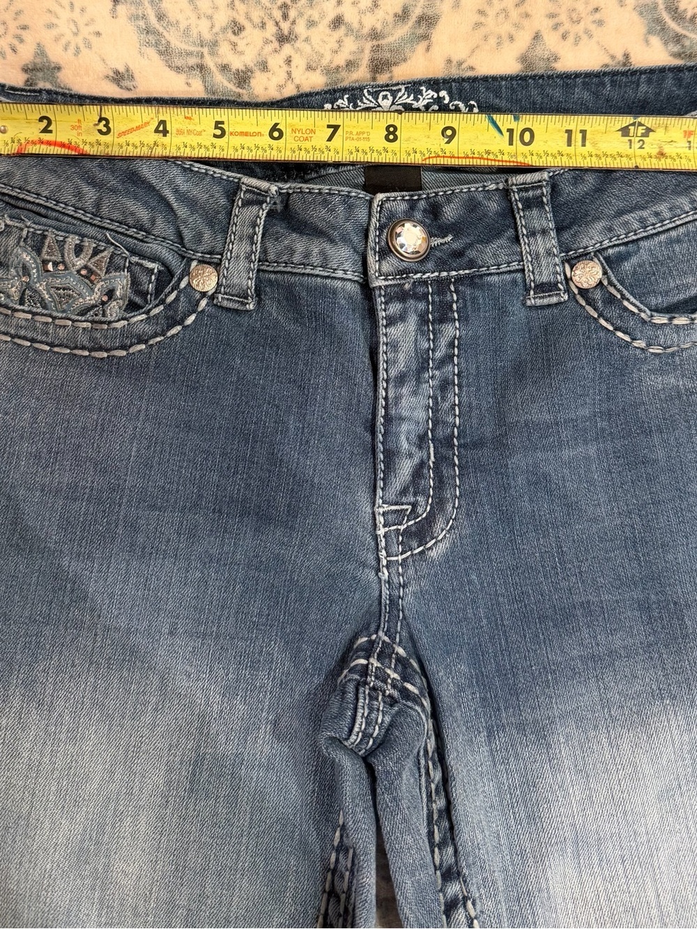Paisley Sky Skinny Jeans - Picture 7 of 9